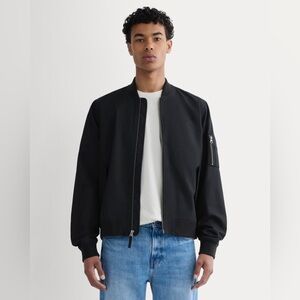 Everlane Uniform collection black bomber jacket men’s size medium